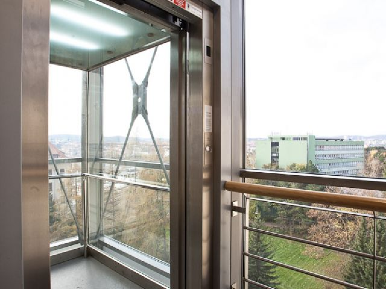 Výtah vyrobený firmou Výtahy, s.r.o. pro MZLU v Brně - možnost uplatnění absolventa oboru